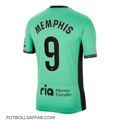 Atletico Madrid Memphis Depay #9 Tredjeställ 2023-24 Kortärmad